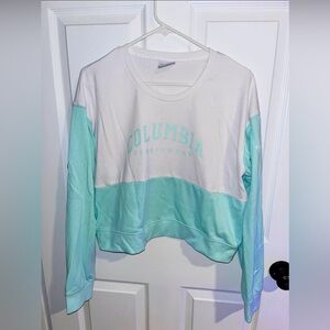Columbia color block crop top